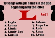 girl names that start with l