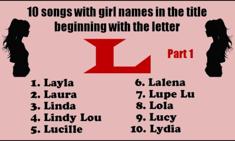 girl names that start with l